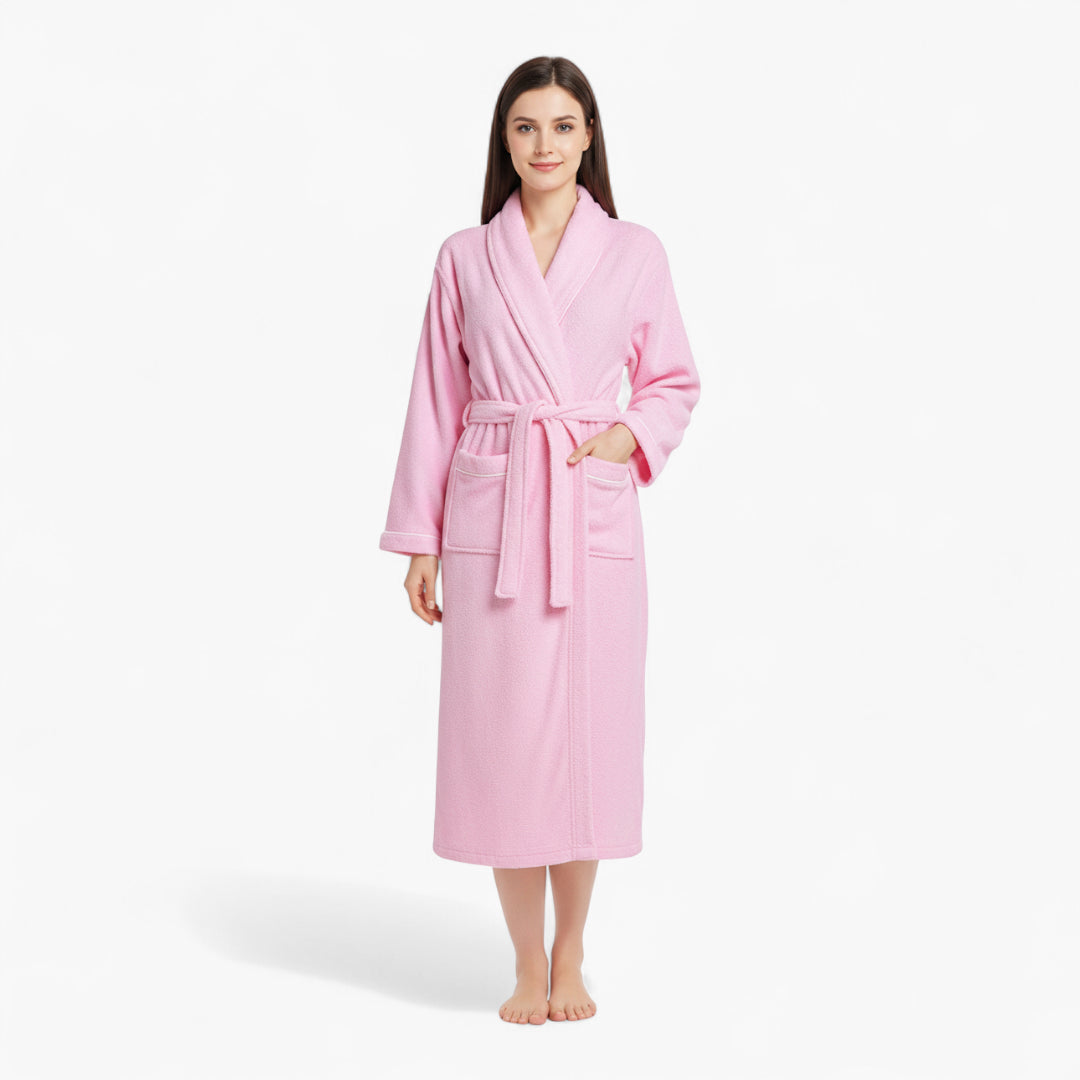 Peignoir Court Femme Éponge