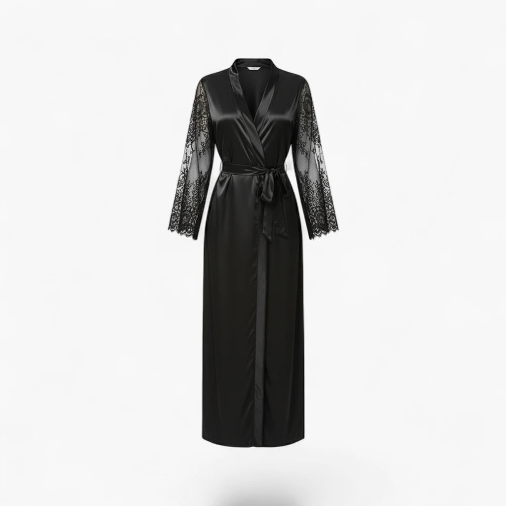 Peignoir Satin Dentelle