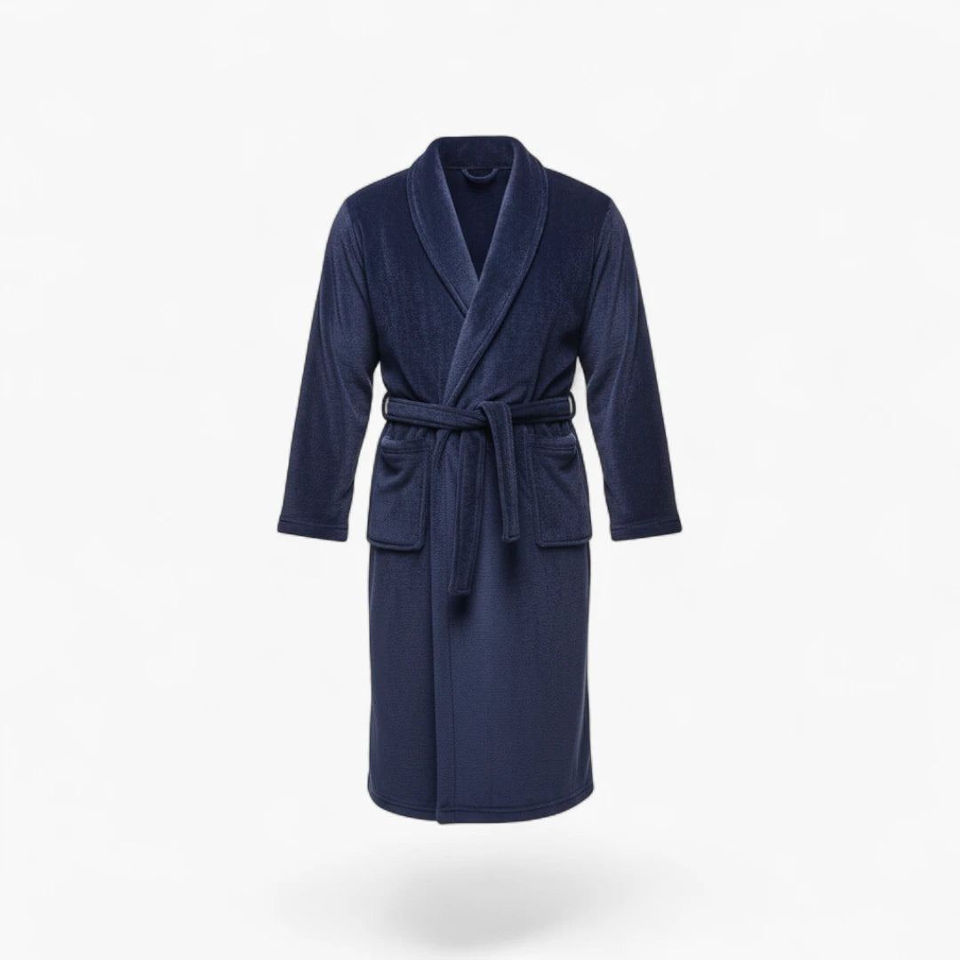 Peignoir de bain polaire homme – Bleu