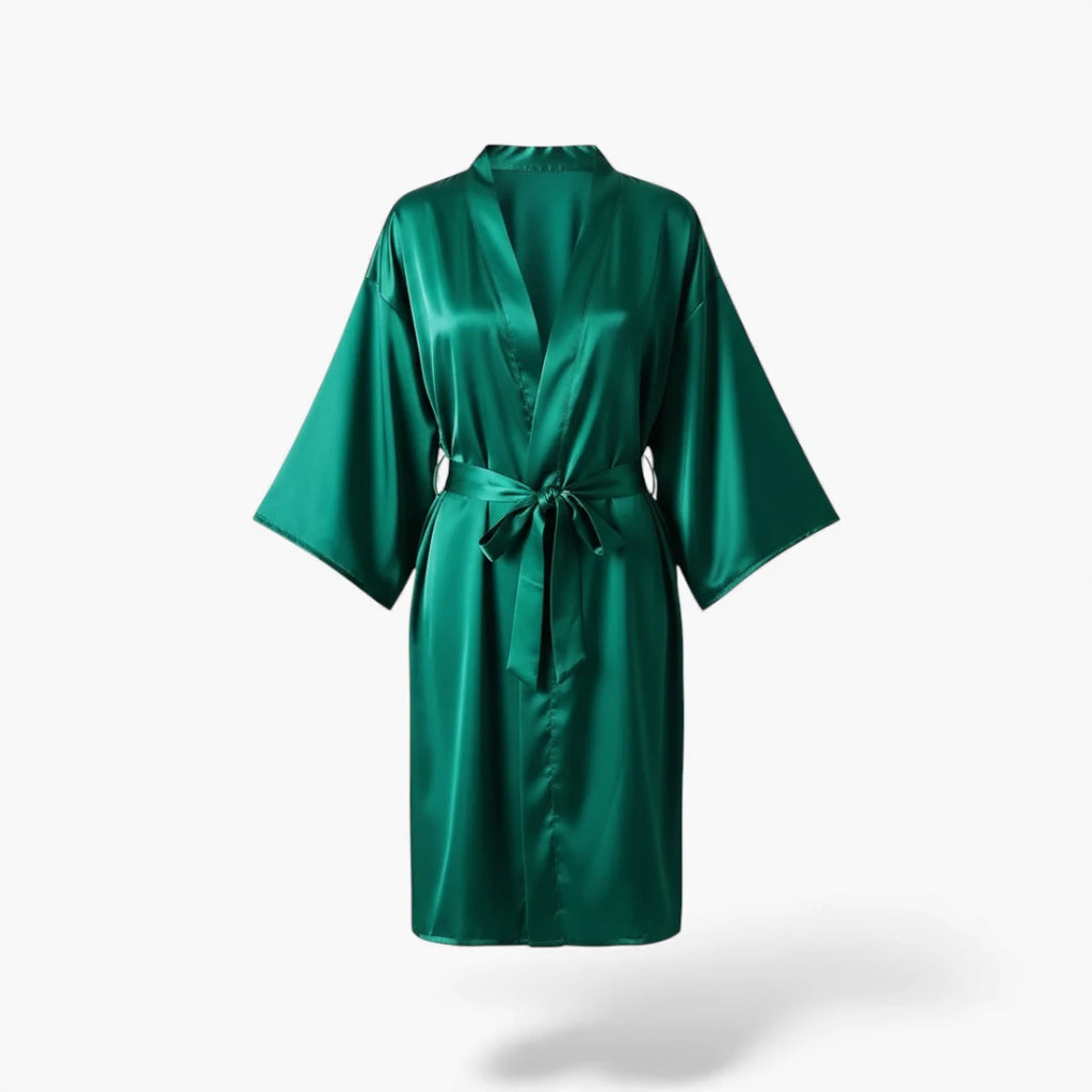Peignoir Femme – En Satin Vert