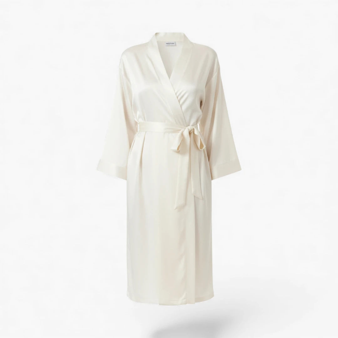 Peignoir Femme – En Satin Beige