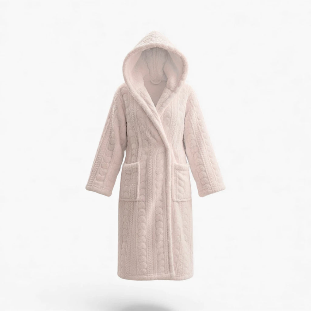 Peignoir Femme – Hiver Épais Rose Poudré