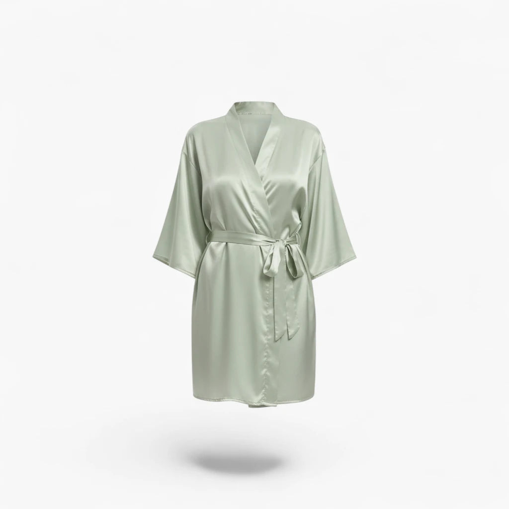 Peignoir Court Satin femme