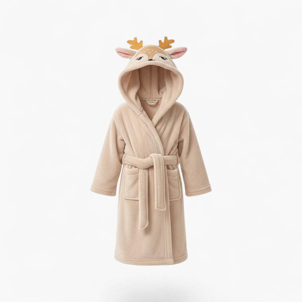Peignoir Polaire Enfant Cerf