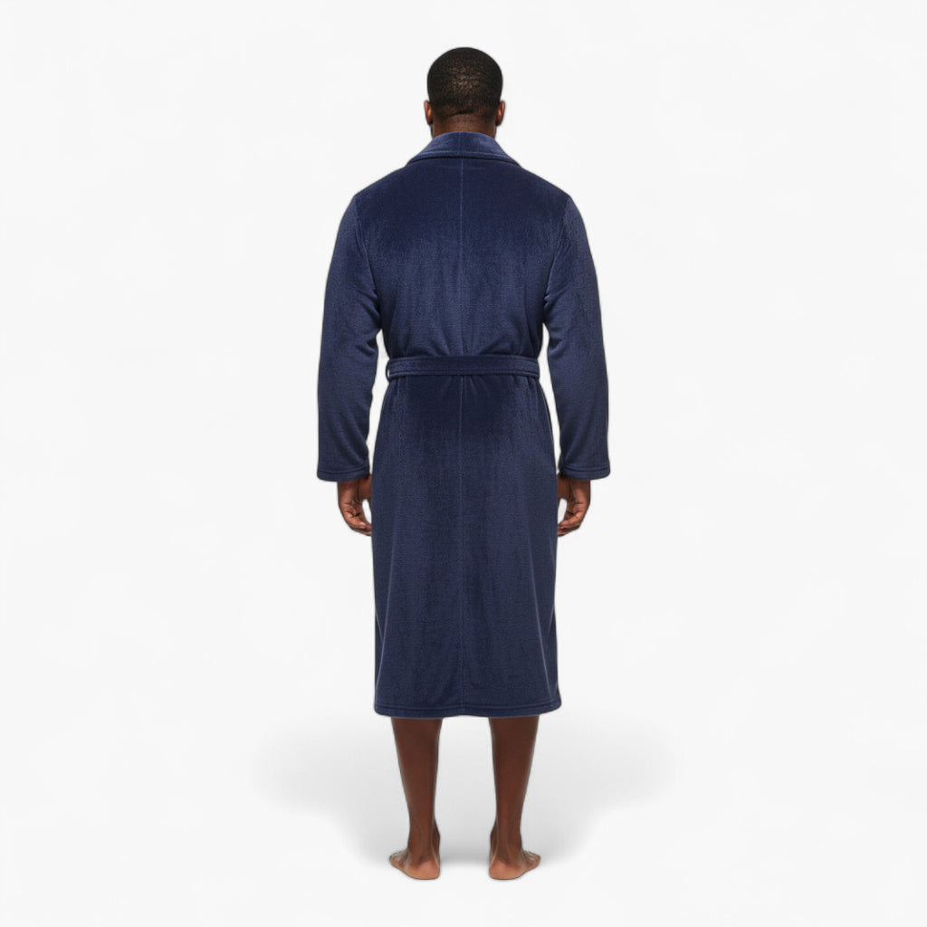Peignoir de bain polaire homme – Bleu