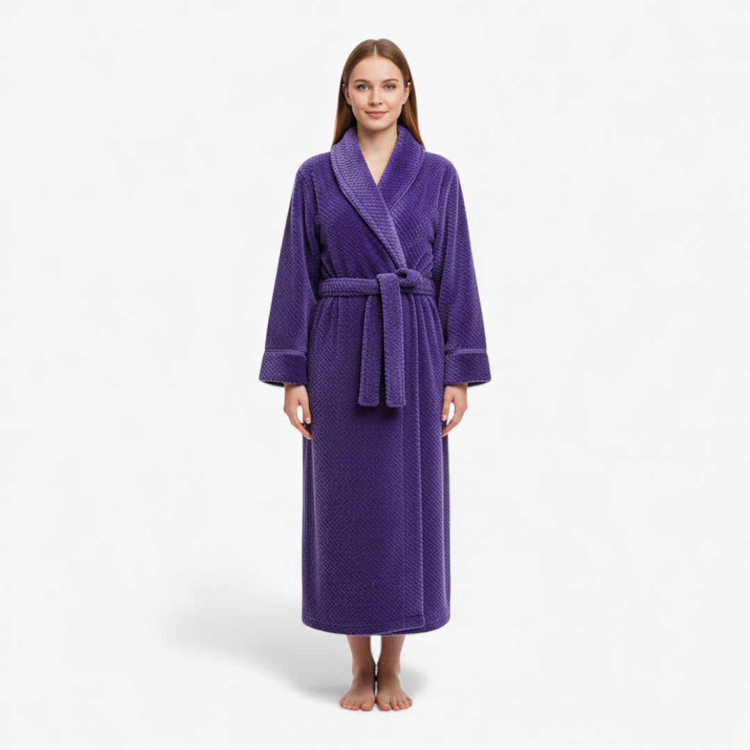 Peignoir Hiver Femme - Violet Doux