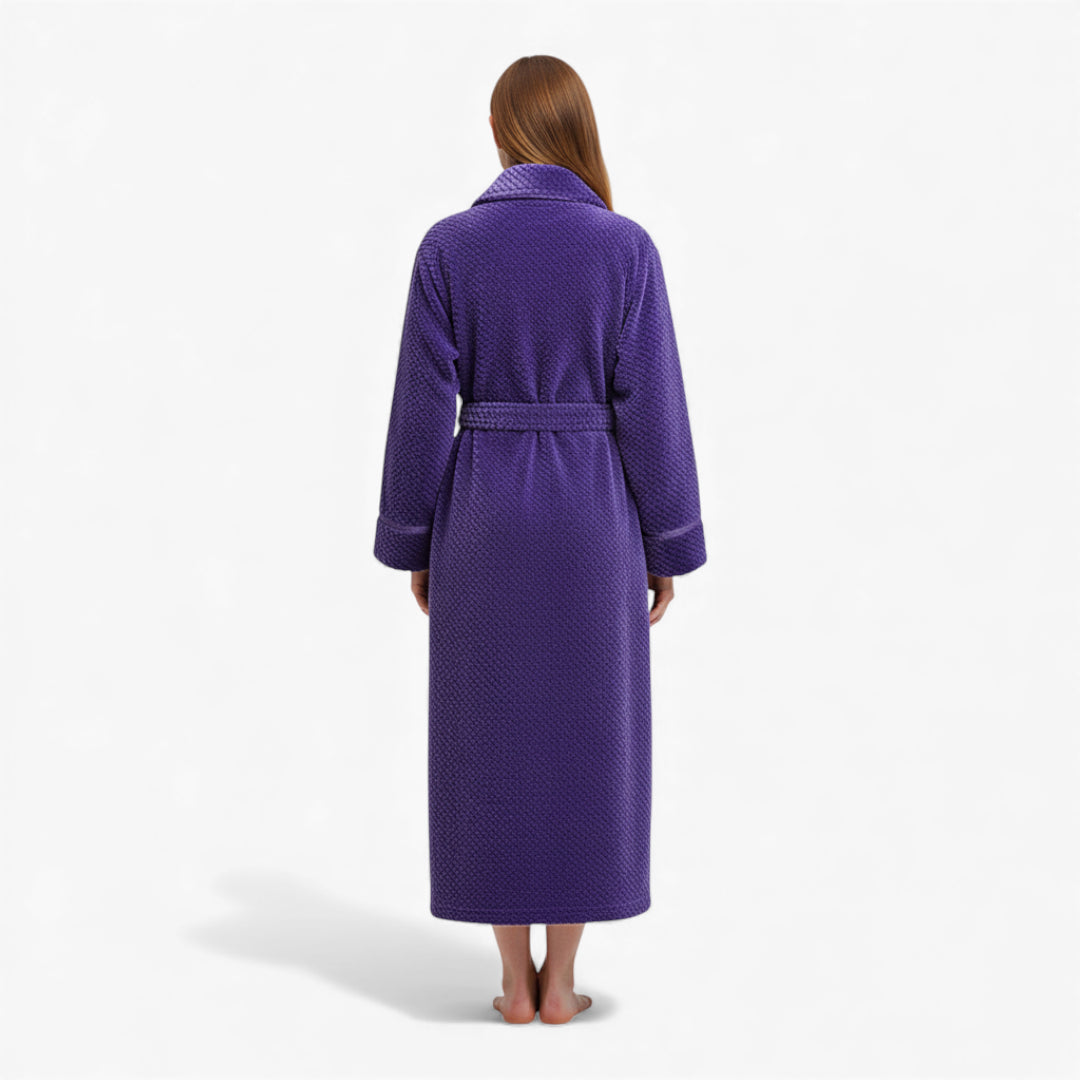 Peignoir Hiver Femme - Violet Doux