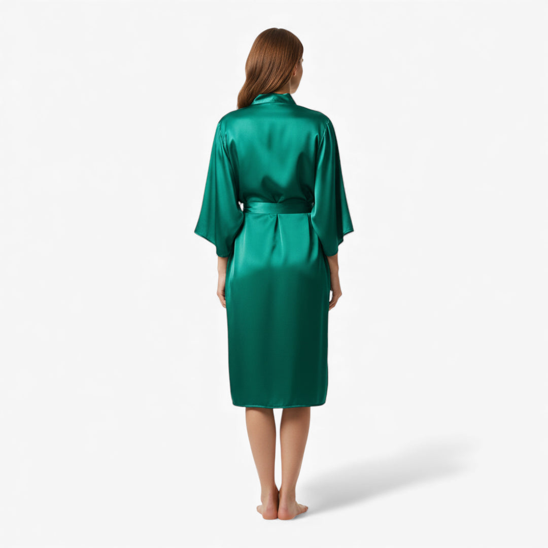 Peignoir Femme – En Satin Vert