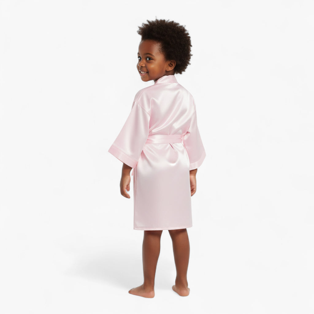 Peignoir Satin Fille Classique
