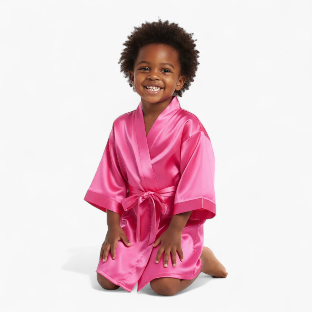 Peignoir Satin Fille Classique