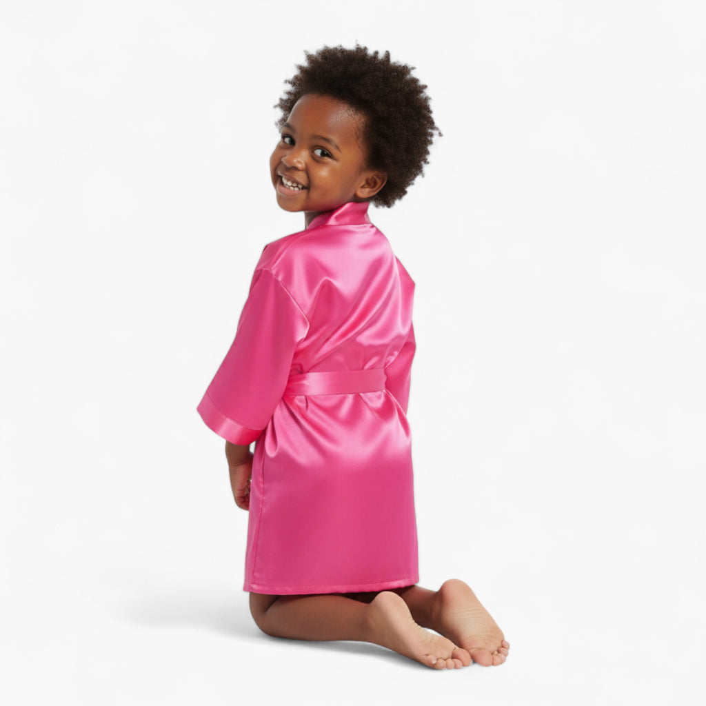 Peignoir Satin Fille Classique