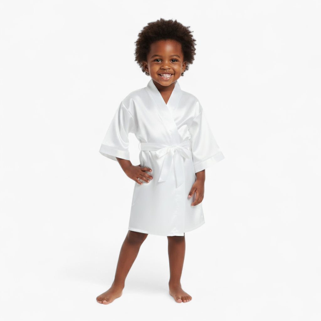 Peignoir Satin Fille Classique