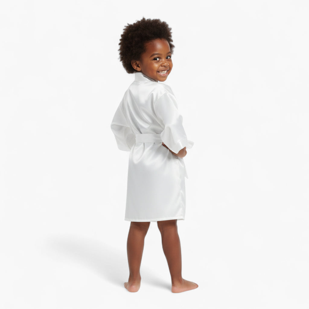 Peignoir Satin Fille Classique