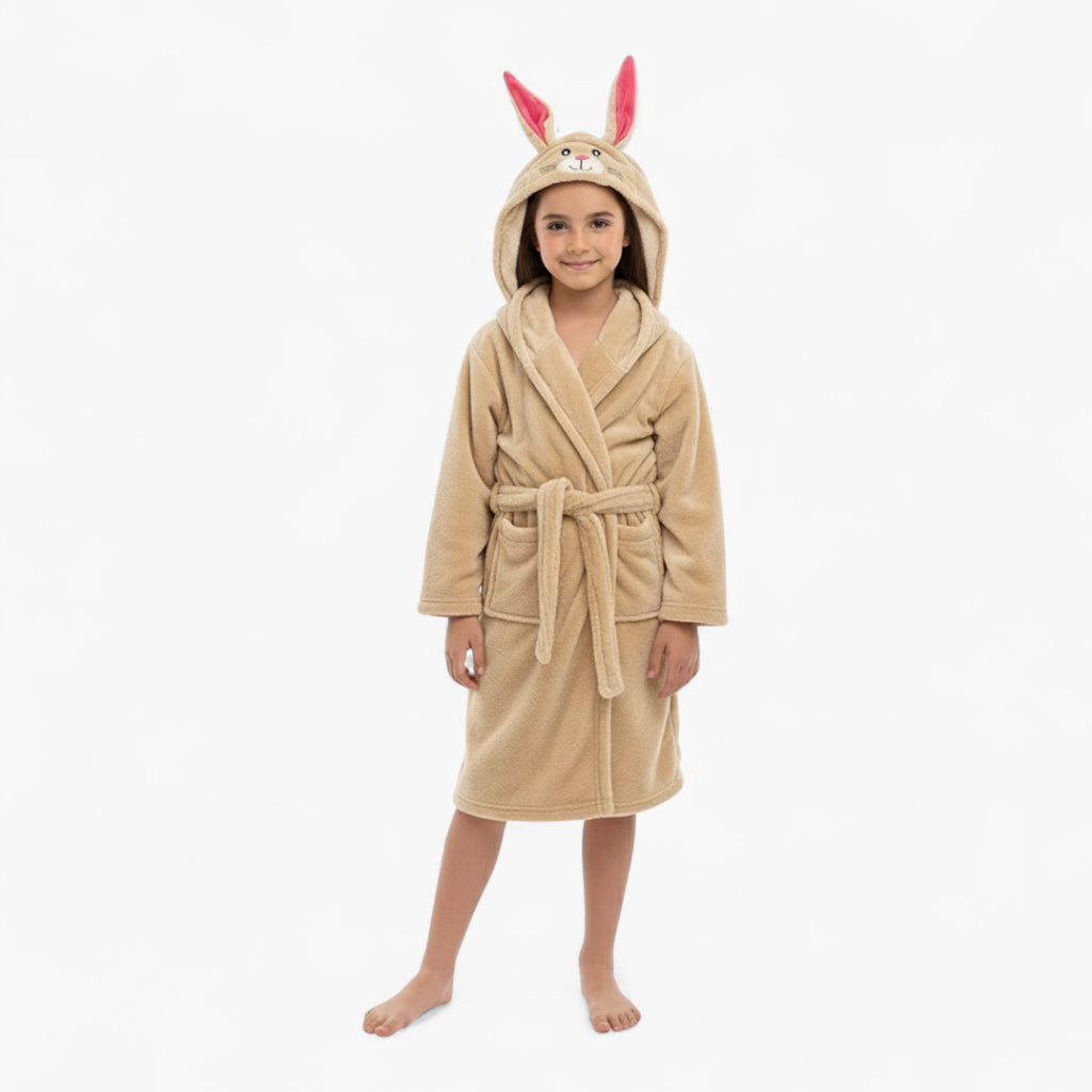 Peignoir Polaire Enfant Lapin