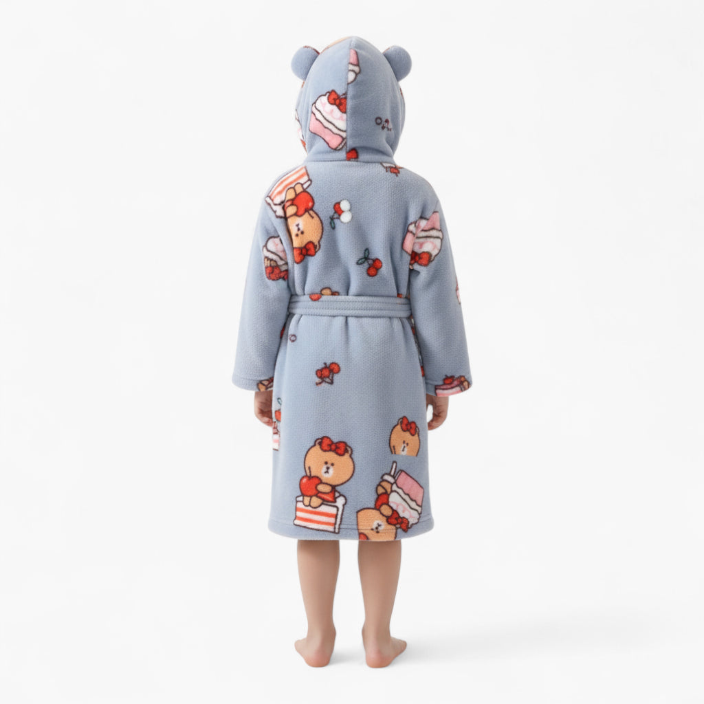 Peignoir Polaire Enfant Ours