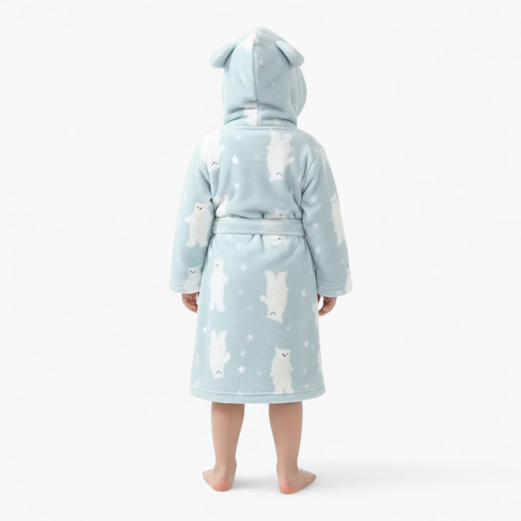 Peignoir Enfant Ours Blanc