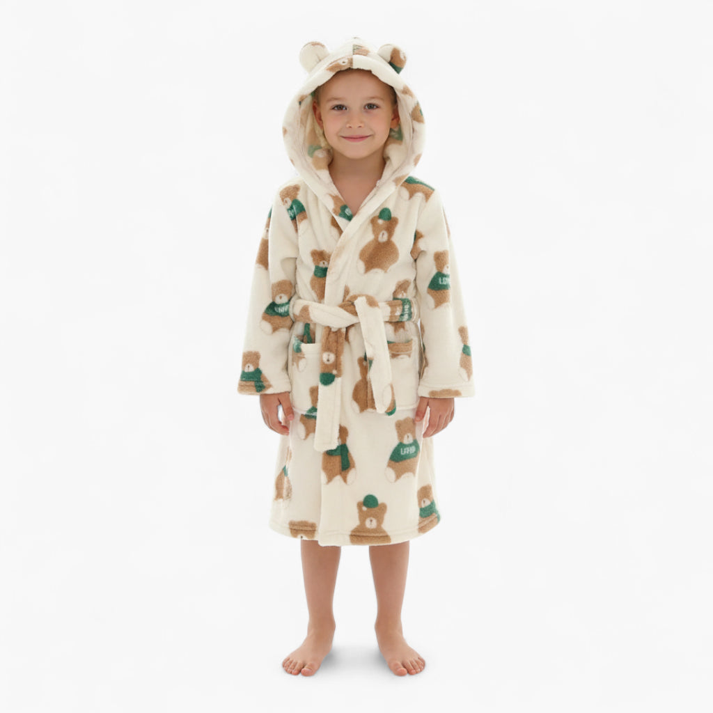 Peignoir Polaire Enfant Ourson