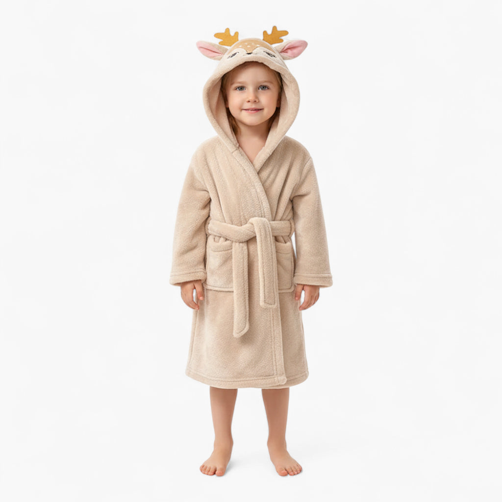 Peignoir Polaire Enfant Cerf
