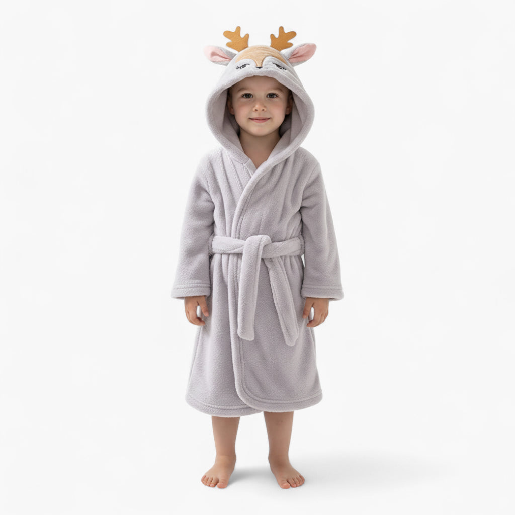Peignoir Polaire Enfant Cerf