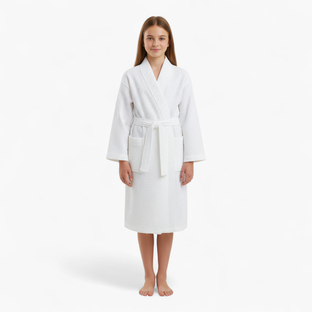 Peignoir Enfant Nid D’Abeille