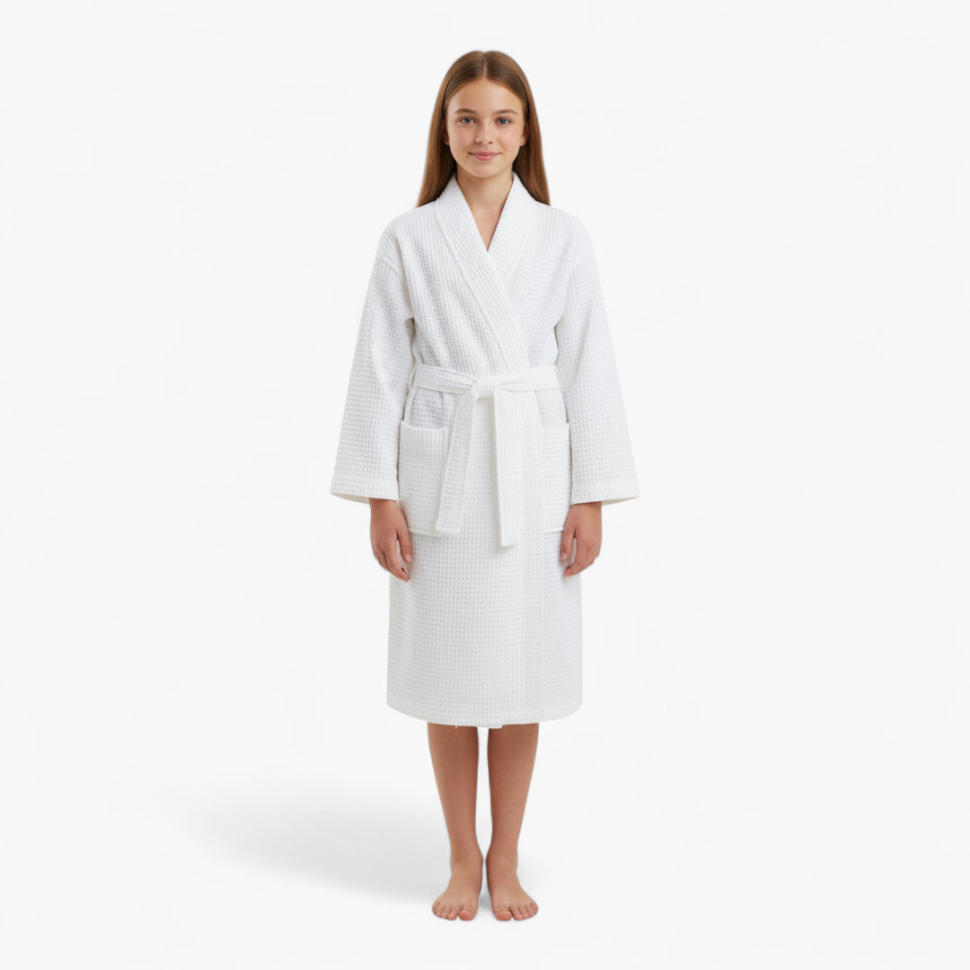 Peignoir Enfant Nid D’Abeille