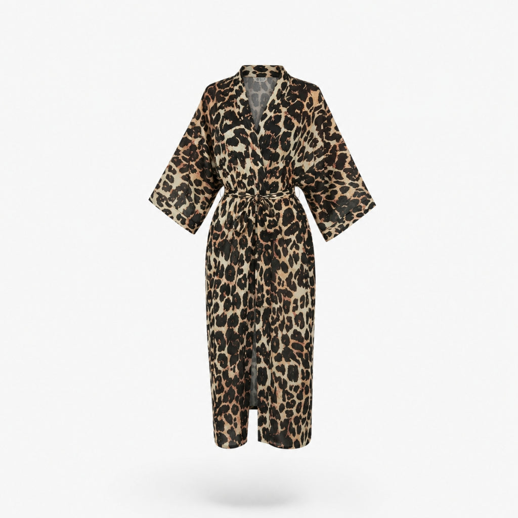 Kimono Leopard Femme