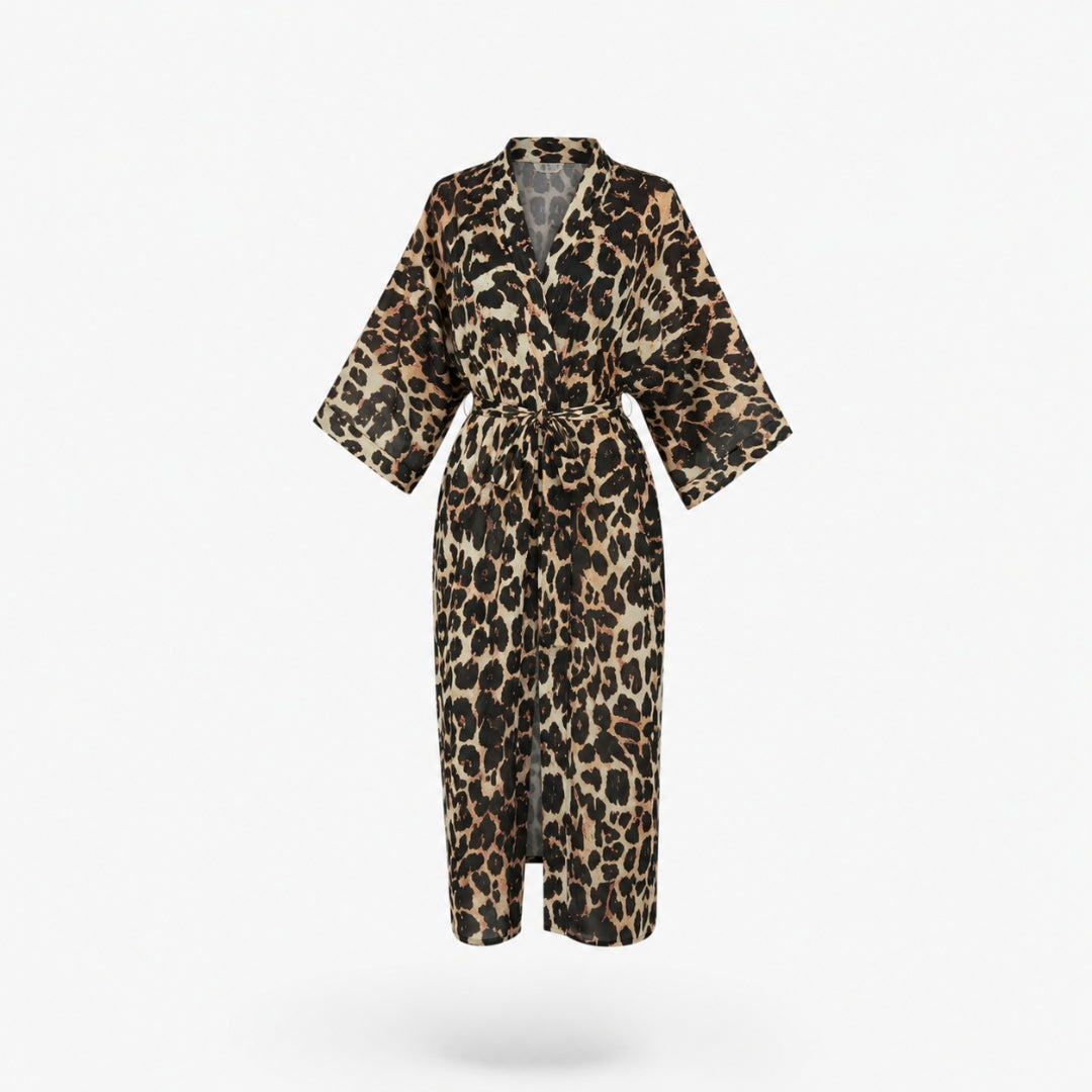 Kimono Leopard Femme