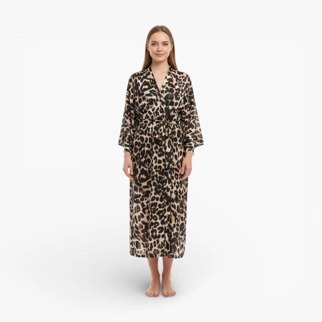 Kimono Leopard Femme