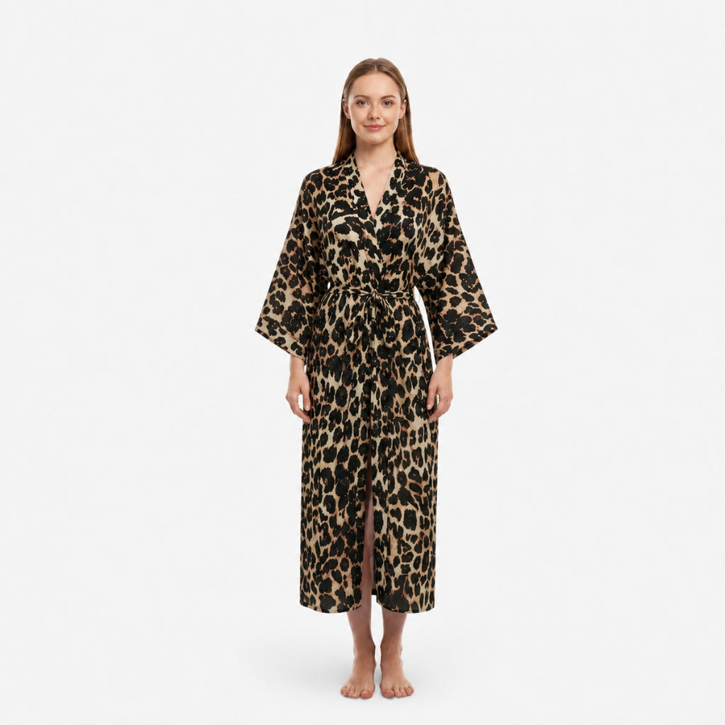Kimono Leopard Femme