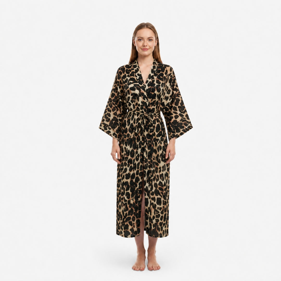 Kimono Leopard Femme