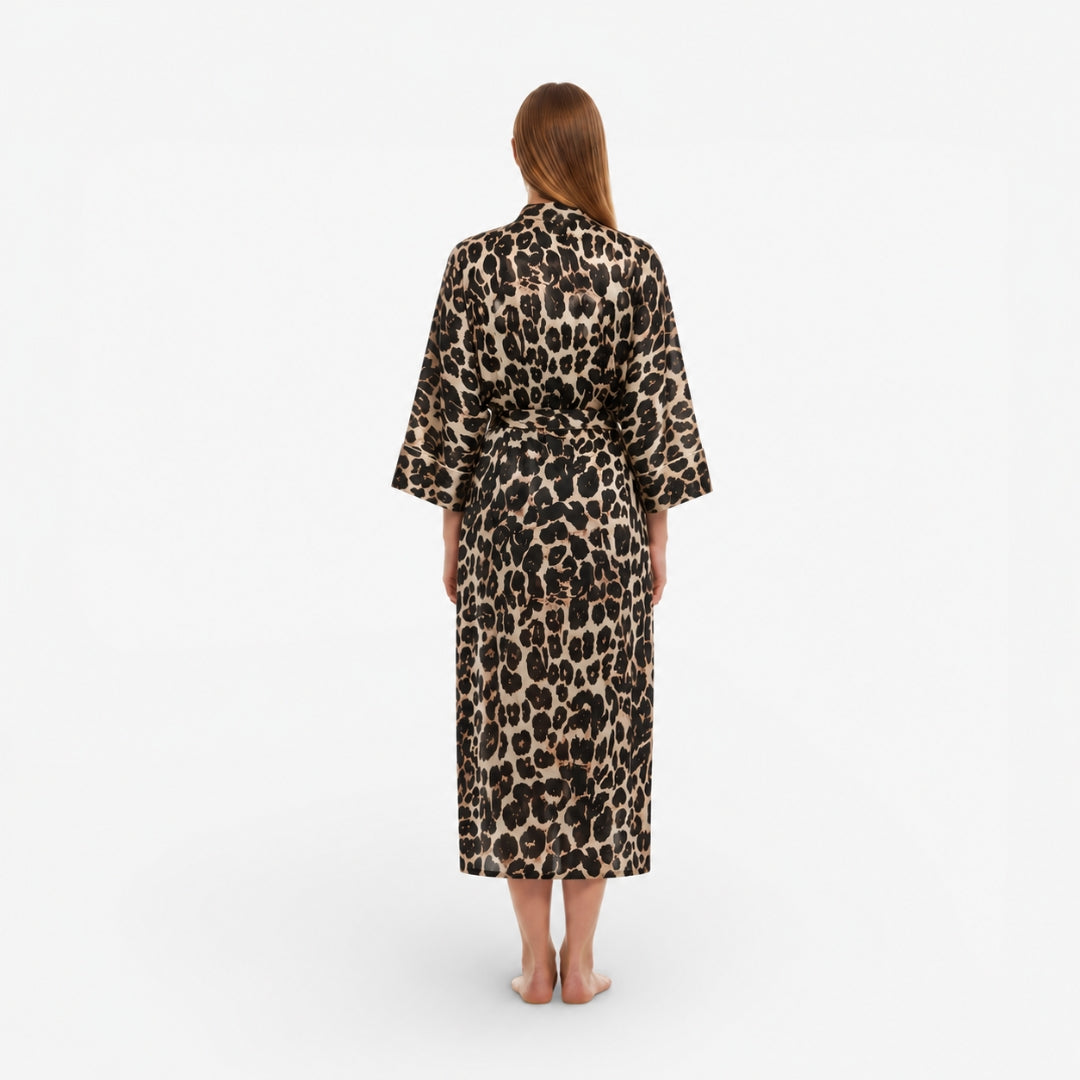 Kimono Leopard Femme
