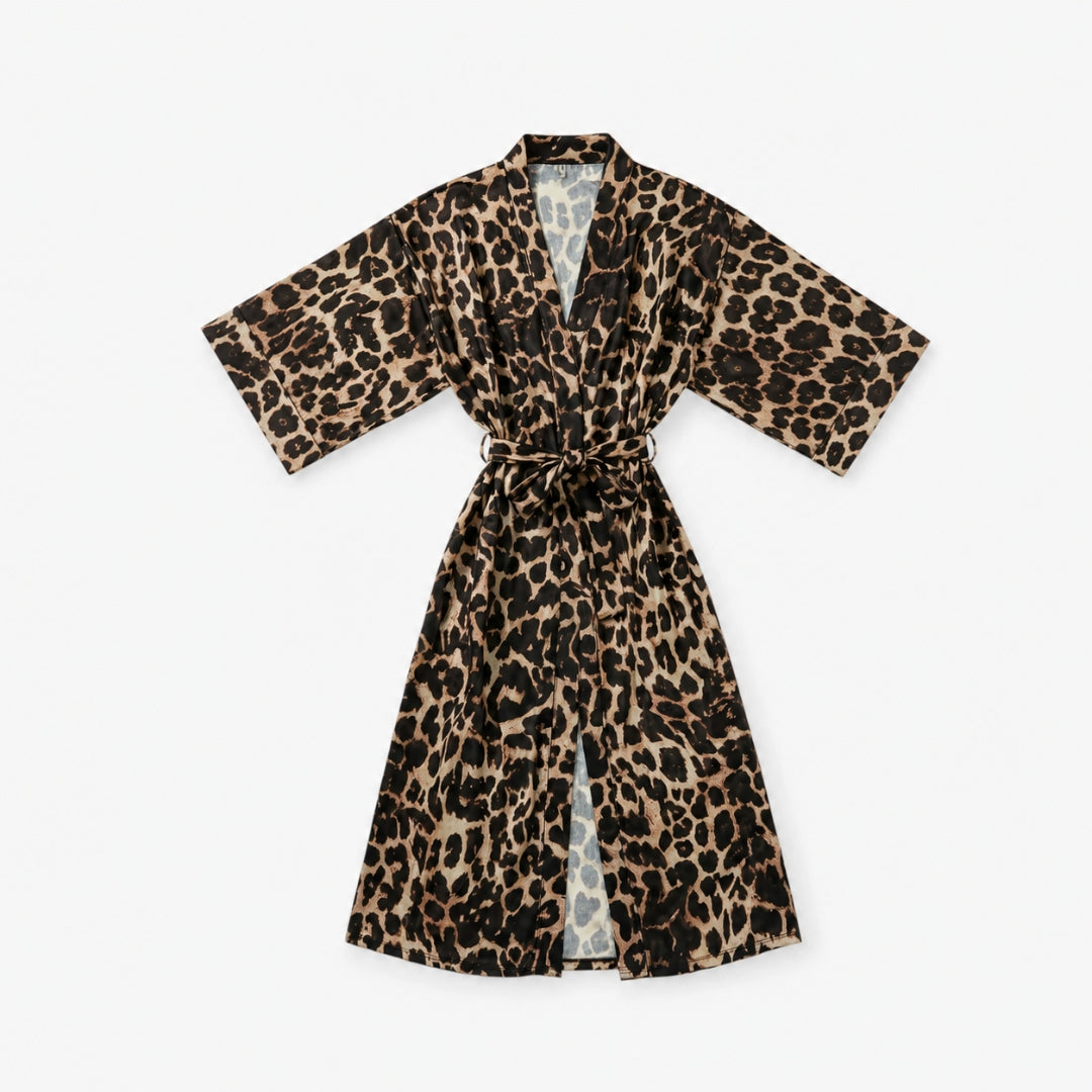 Kimono Leopard Femme
