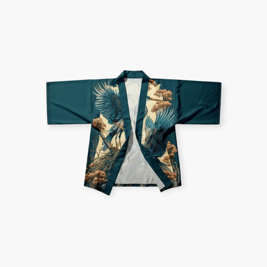 Kimono court femme japonais grue