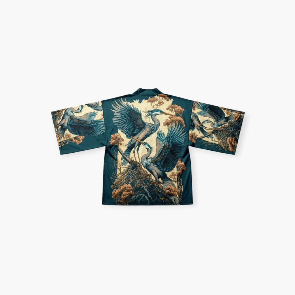 Kimono court femme japonais grue