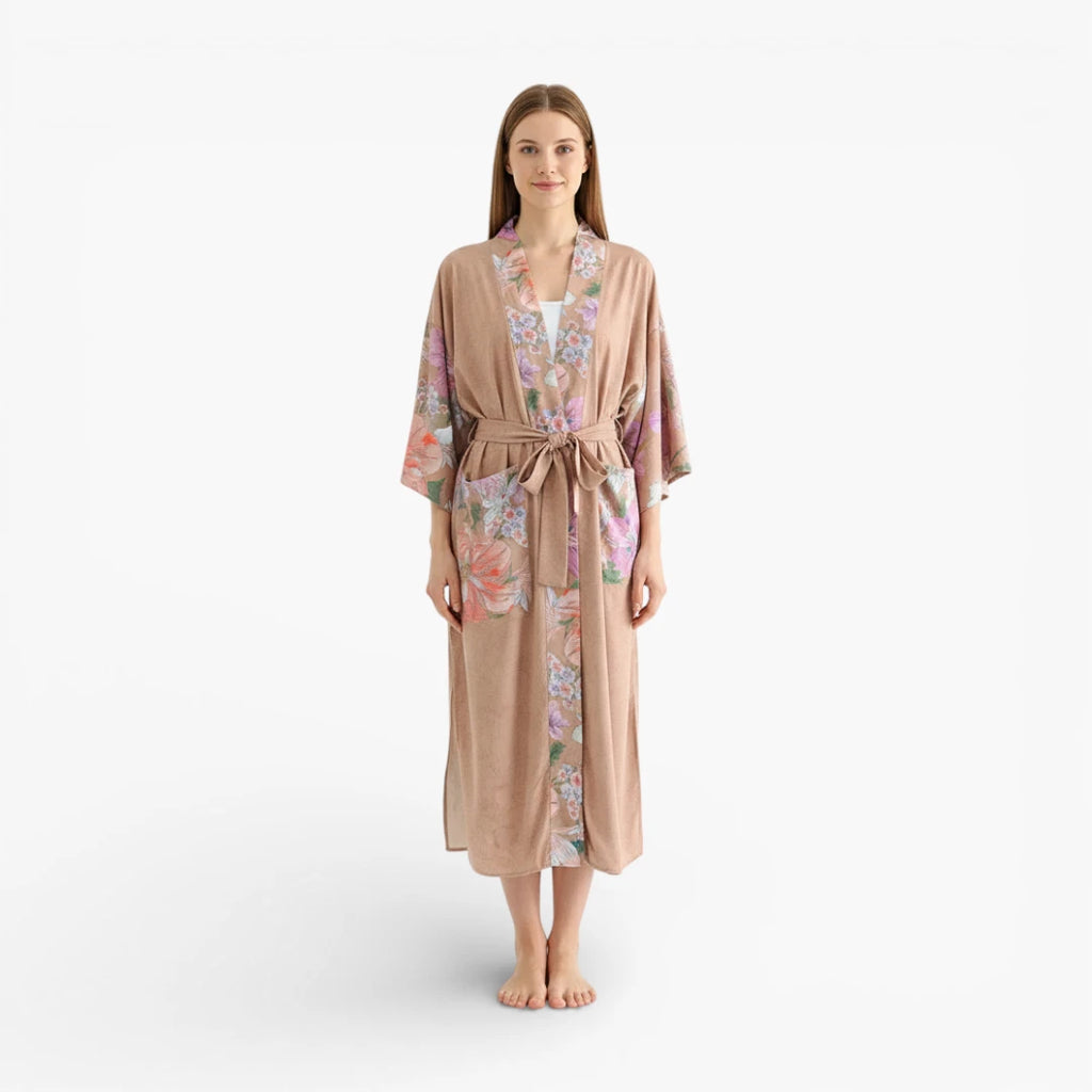 Kimono fleuri long