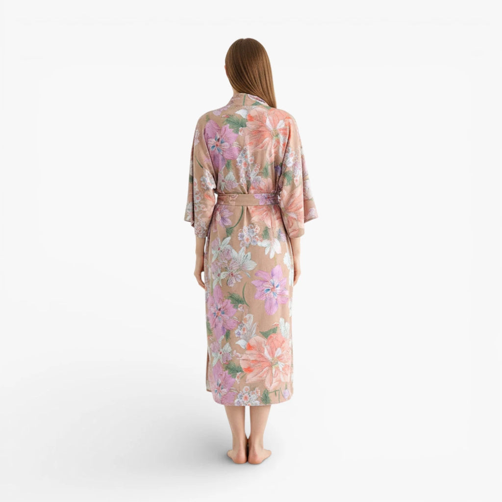 Kimono fleuri long