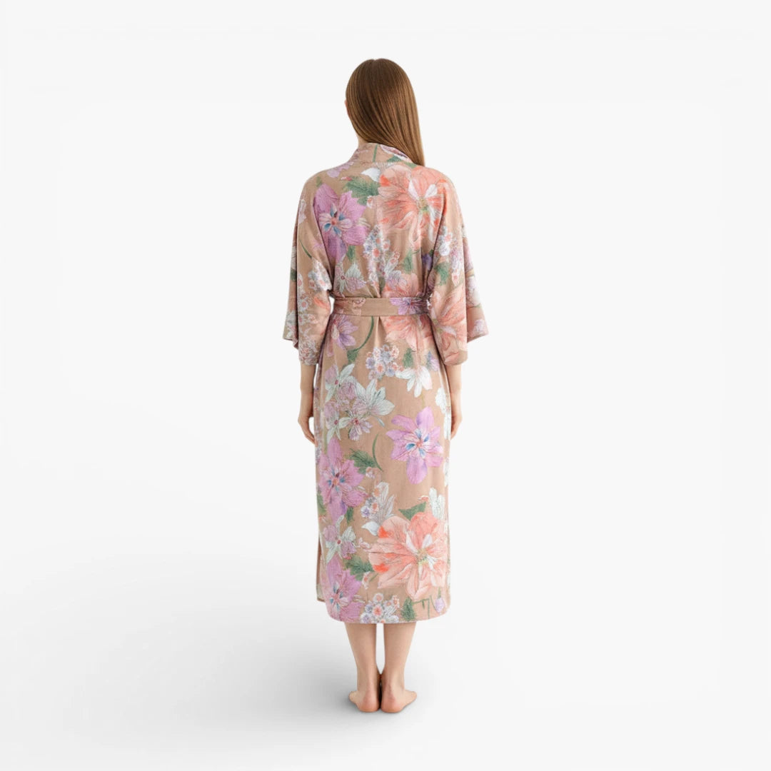 Kimono fleuri long