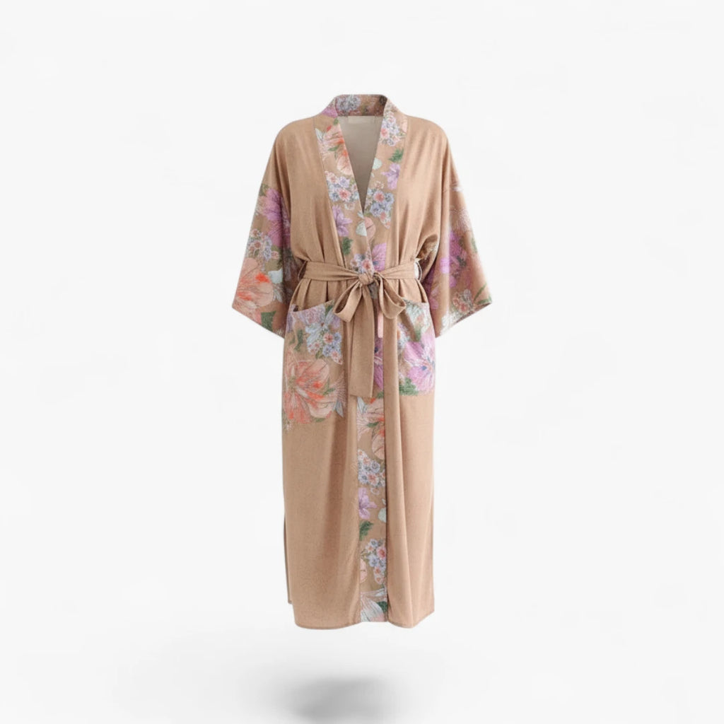 Kimono fleuri long