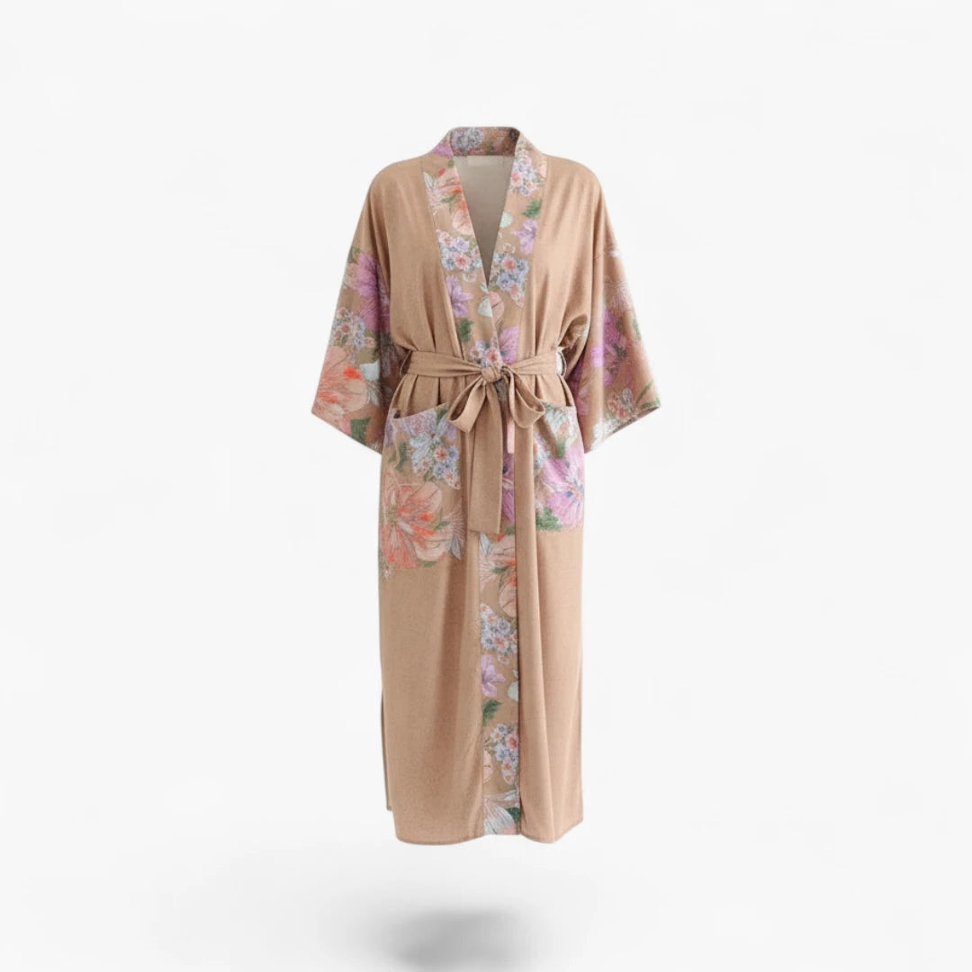 Kimono fleuri long