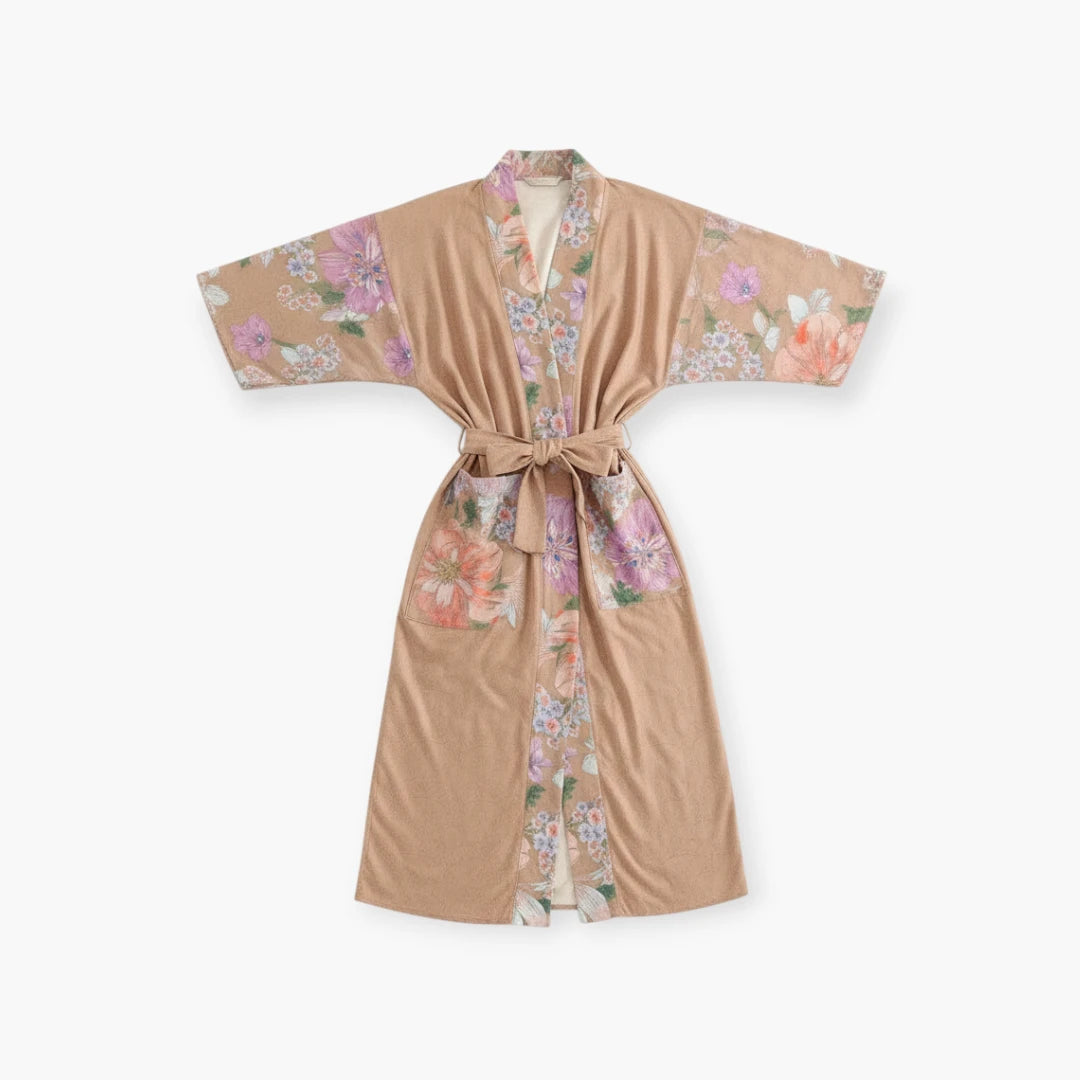 Kimono fleuri long