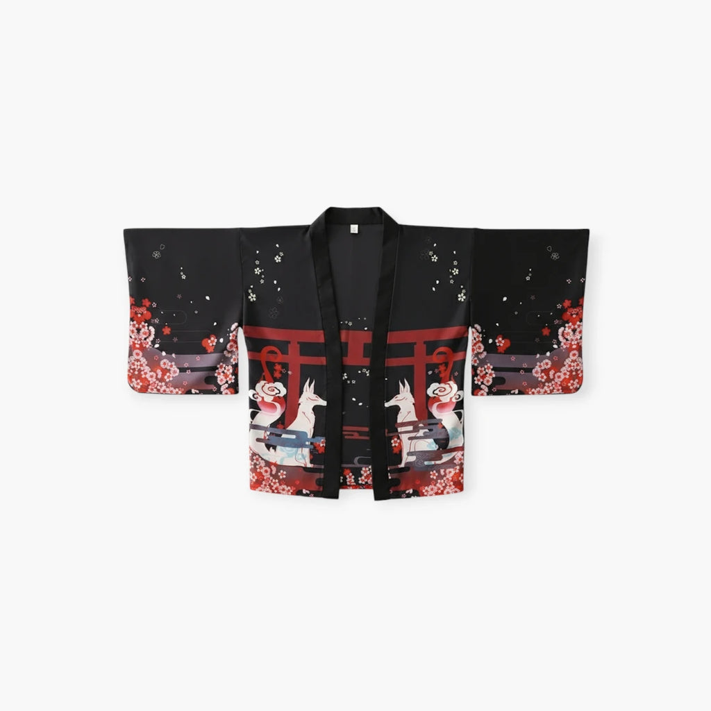Kimono homme motif renard