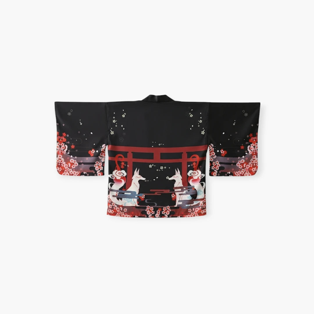 Kimono homme motif renard