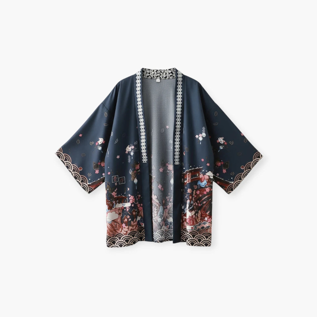 Kimono japonais en polyester