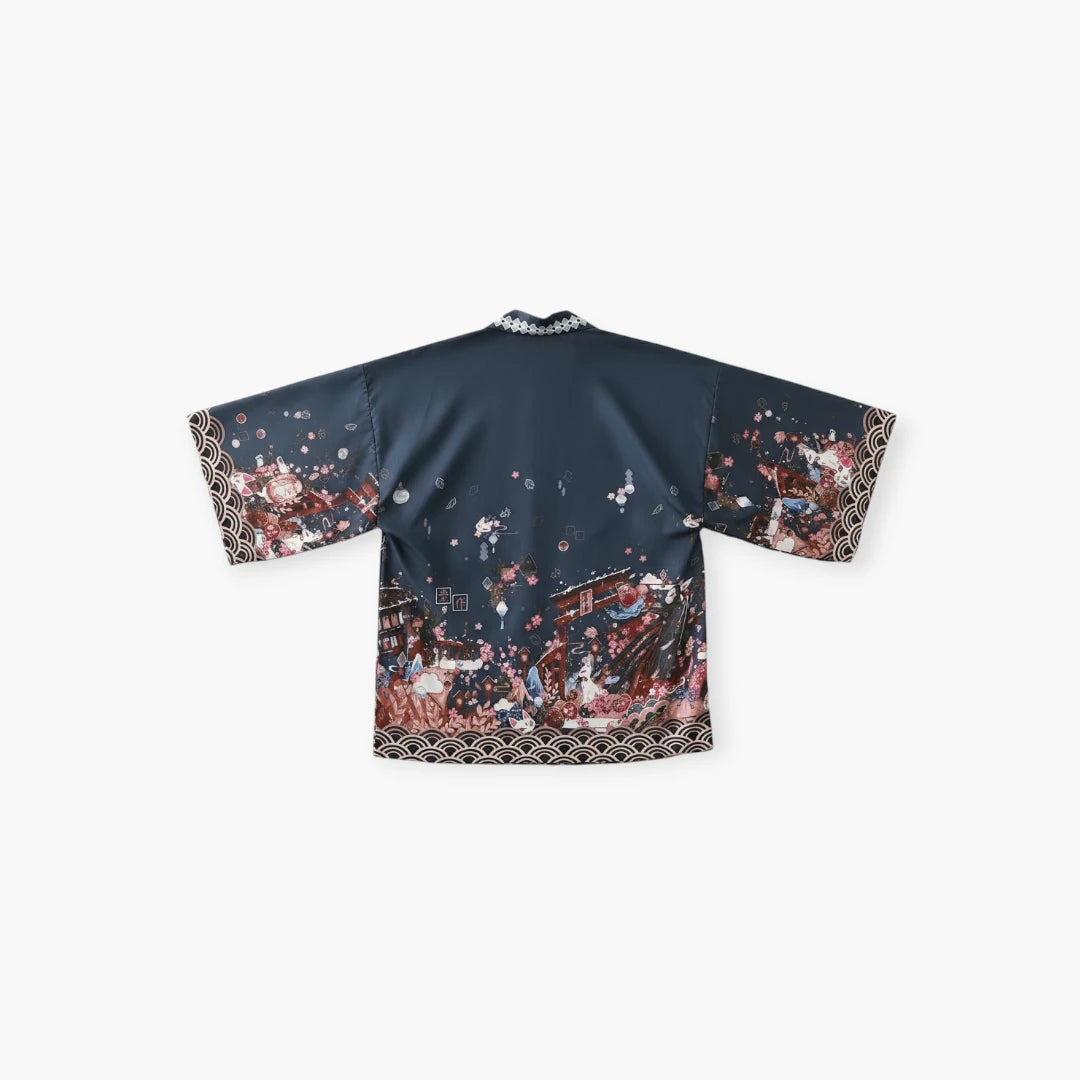 Kimono japonais en polyester
