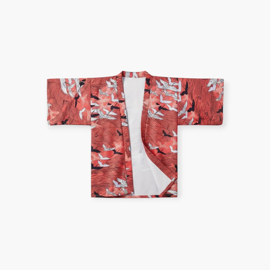 Kimono japonais rouge
