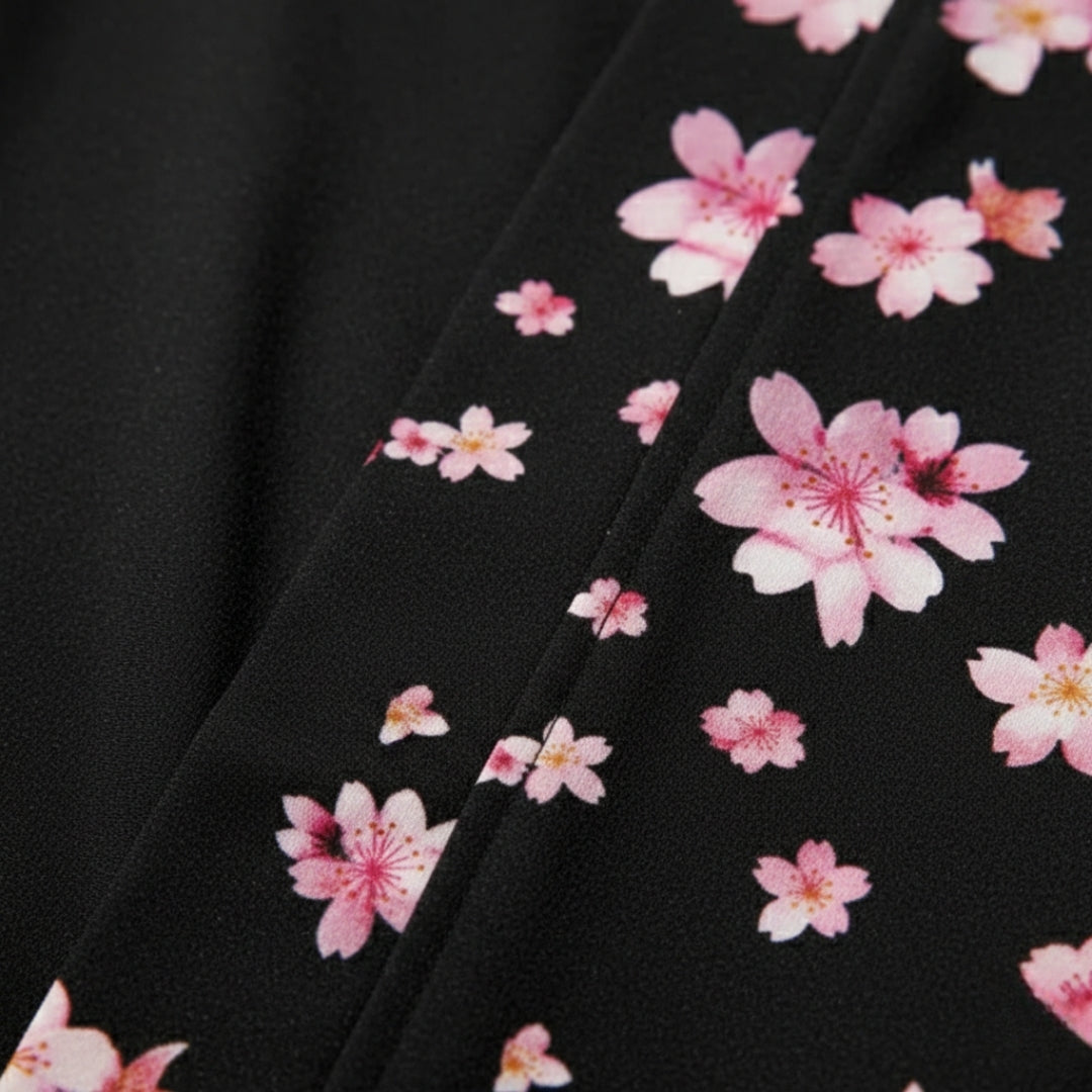 Kimono traditionnel japonais fleurs