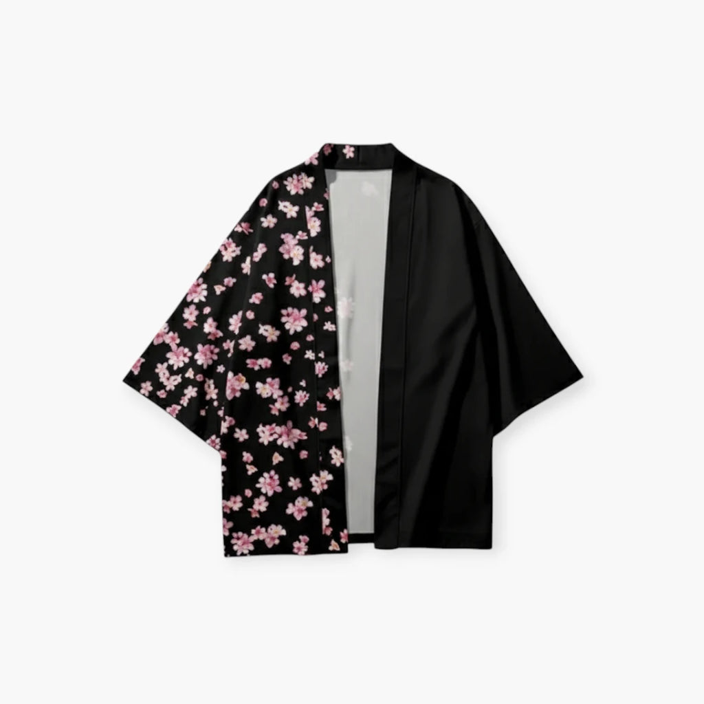 Kimono traditionnel japonais fleurs