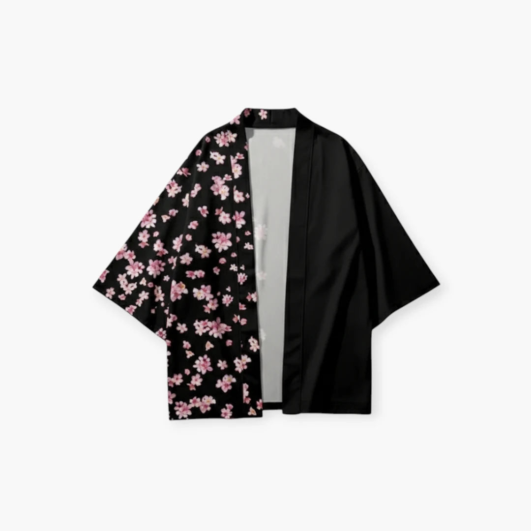 Kimono traditionnel japonais fleurs