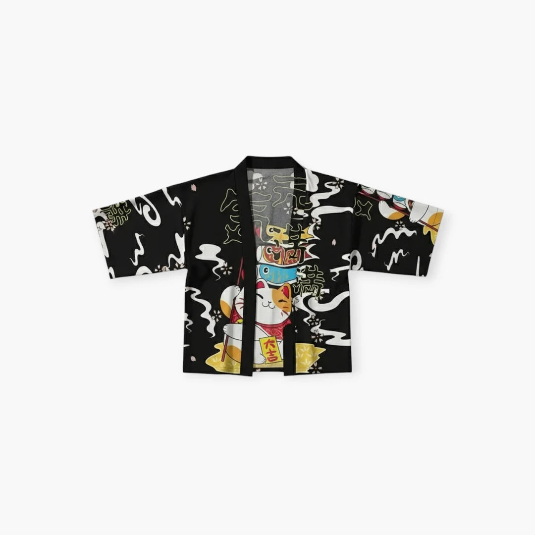 Kimono dessin maneki neko