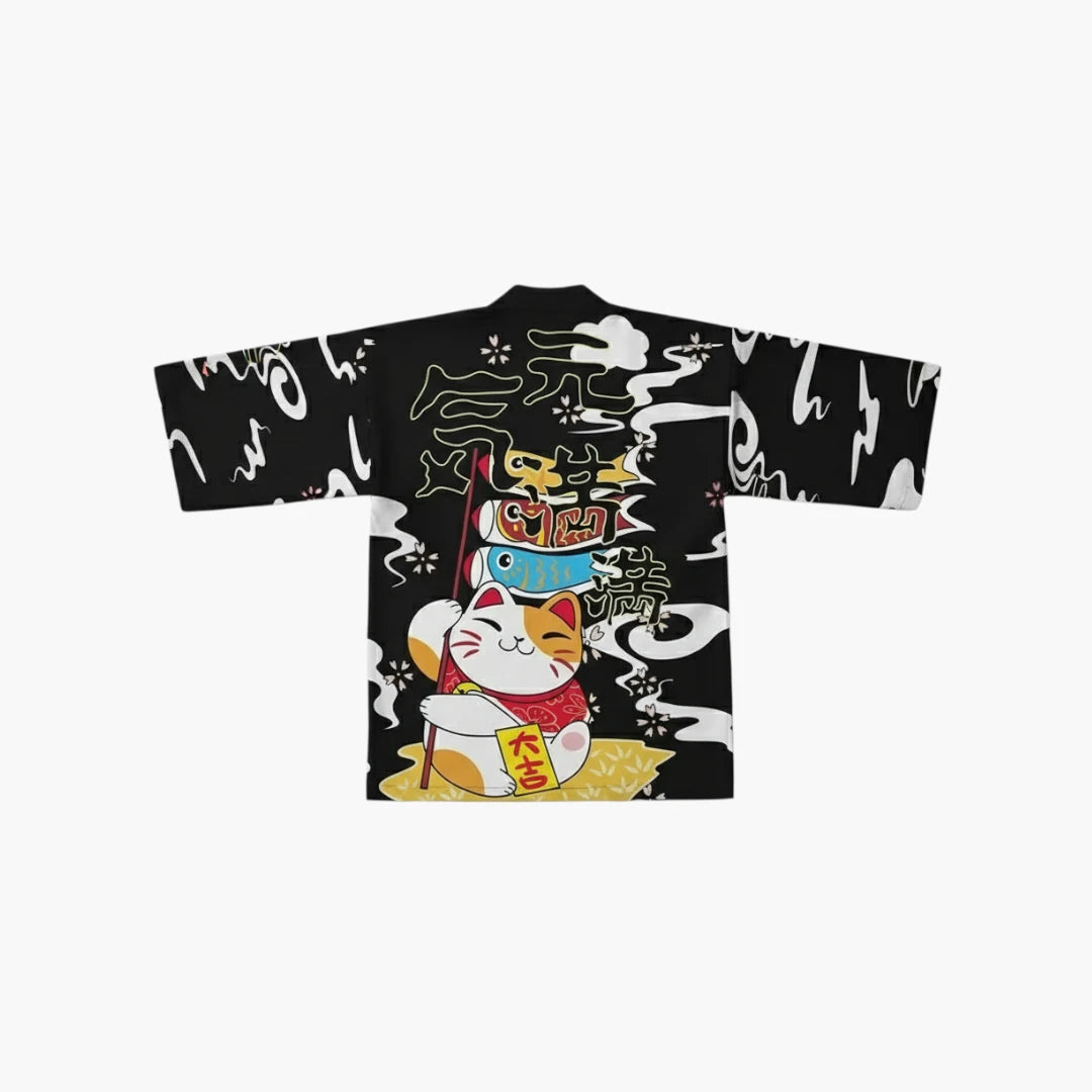 Kimono dessin maneki neko